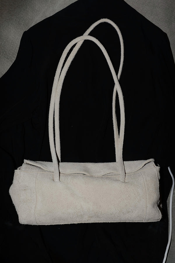 imibooo Longlady bag, elegant leather handbag series, model number OOO-IMB25LL-WCS-IVO, ivory white
